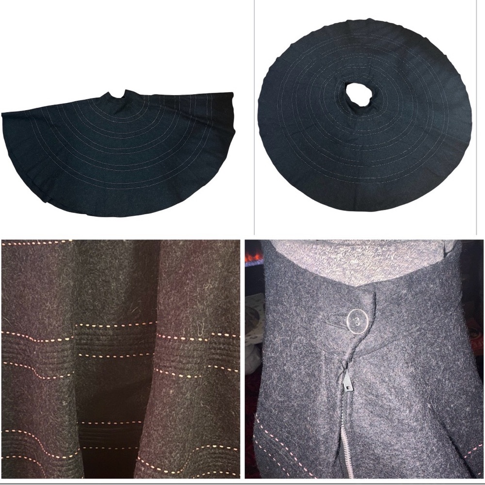 Stunning vintage 1950s felt circle skirt